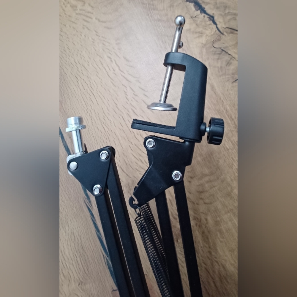 Black Adjustable Microphone Stand